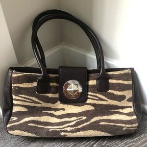 kate spade zebra print handbag